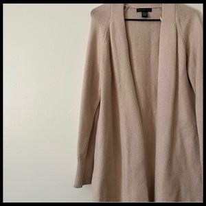 joan vass creme cardigan